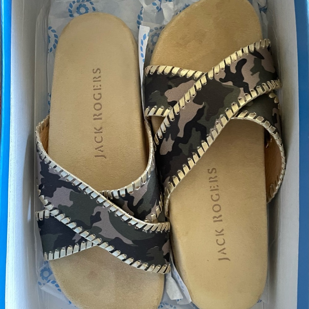Jack Rogers crisscross sandals